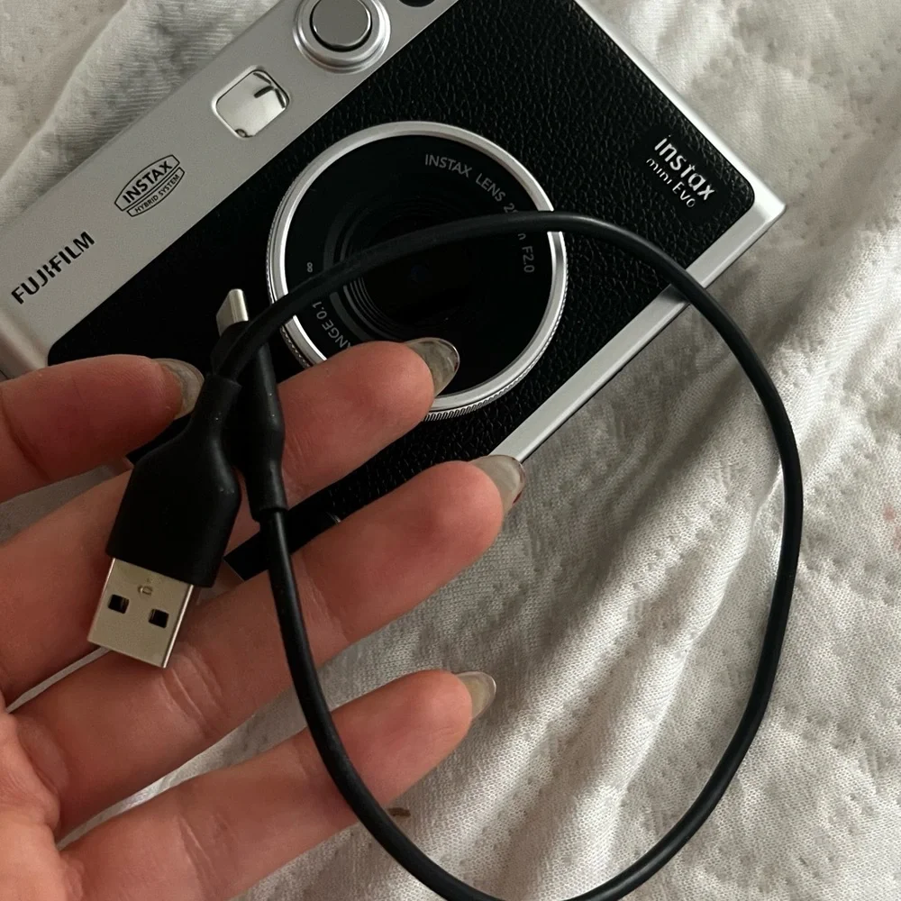 Fujifilm Instax Mini Camera in Black and Silver
